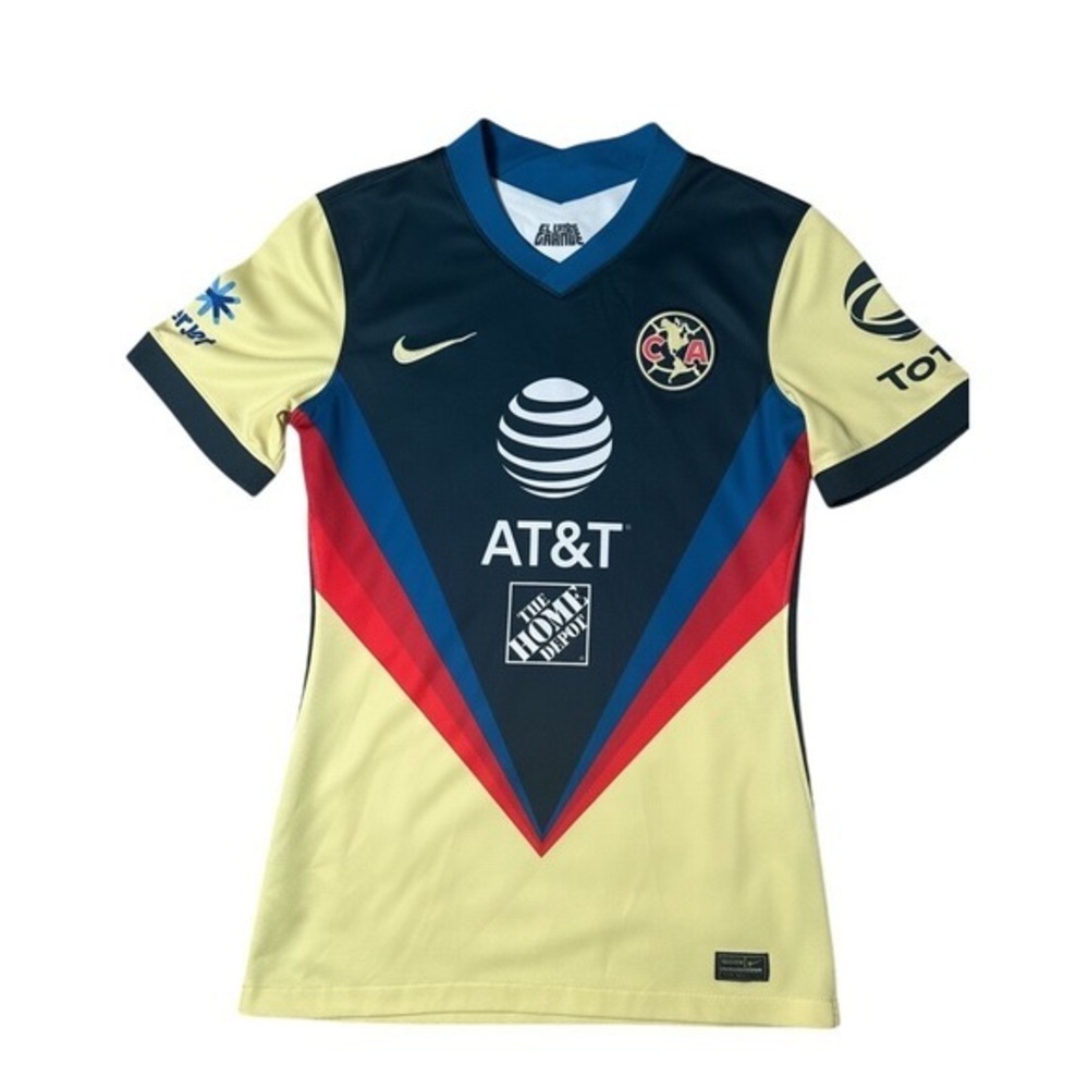 Nike Club America 2020/2021 home jersey Yellow Navy Red Small